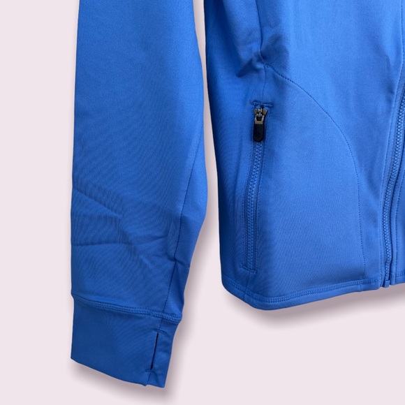 NWT Zella Mock-Neck Full-Zip Jacket, Blue Yonder | L (10/12) - Picture 7 of 14